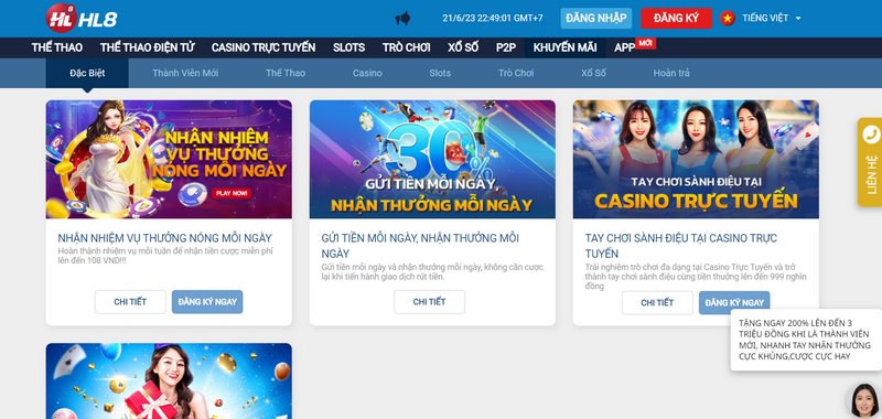 HL8 - Nhà cái cá cược đẳng cấp hàng đầu trên thị trường 2 Rất Nhiều Khuyến Mãi Khủng Đang Chờ Anh Em Tại Hl8