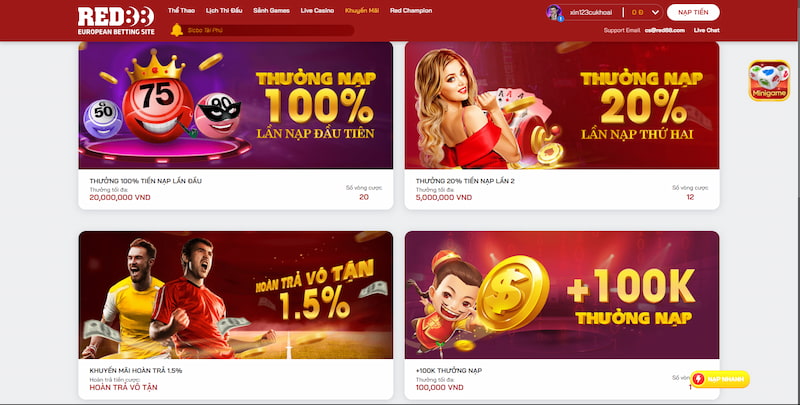 RED88 - Sân chơi cá cược lý tưởng cho cược thủ năm 2024 7 Khuyến Mãi Khủng Có Tại Red88