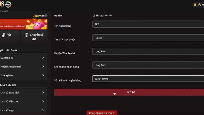 Nạp tiền VX88 Esball - Hướng dẫn cách thực hiện cho tân thủ 3 Rút Tiền Vx88 Esball Đơn Giản, Dễ Dàng Thực Hiện
