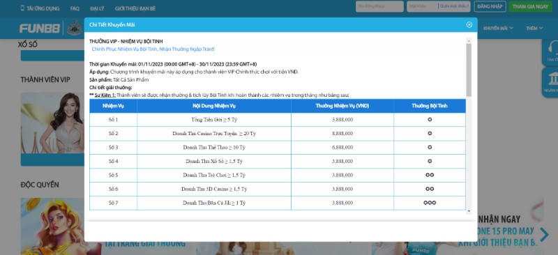 Khuyến mãi Fun88 - Đa dạng sự kiện siêu khủng tại nhà cái 22 Chinh Phục Nhiệm Vụ Bội Tinh Cực Hấp Dẫn