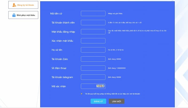 VNXOSO - Cá cược an toàn, chơi game thắng tiền cực lớn 6 Cách Tạo Tài Khoản