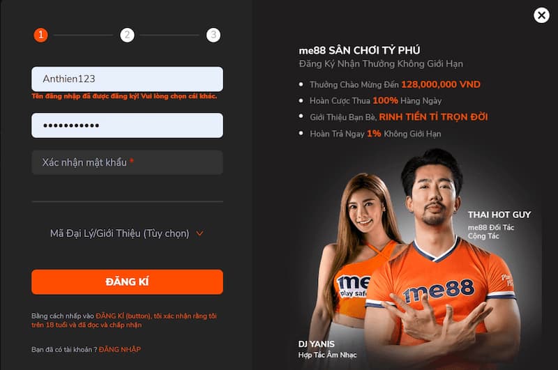 Me88 - Thiên đường cá cược, chơi game hấp dẫn nhất hiện nay 5 Cách Tạo Tài Khoản